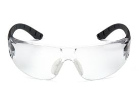 Pyramex Venture Gear Endeavor Plus Safety Glasses, Clear Lens and Black Frame