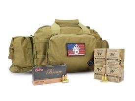 RTAC Medium Range Bag Bundle w/Winchester Service Grade 9mm 115 Gr FMJ  (200 Rounds) + PMC Bronze 9mm 115 Gr JHP (50 Rounds)