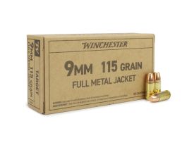 winchester ammo, winchester 9mm ammo, 9mm ammo for sale, ammunition depot, fmj, 115 grain fmj, 9mm bullets, 9mm fmj