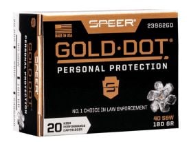 speer ammo, 40 s&w ammo, speer gold dot ammo, self defense ammo, hollow point, ammunition depot