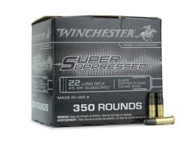 Winchester Super Suppressed 22 LR 45 Gr Subsonic Copper Plated RN (Box)
