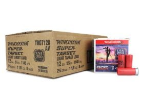 Winchester Super Target 12 Ga 2-3/4" 1-1/8 Oz No.8 Shot Light (Case)