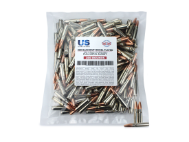 US Cartridge 300 Blackout Nickel Plated 220 Gr Subsonic FMJ