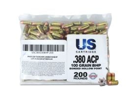 US Cartridge 380 ACP 100 Gr Bonded HP