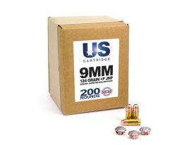 US Cartridge, 9mm, 9mm jhp, plus p ammo, ammo for sale, bulk ammo buy, bulk 9mm, 9mm hollow point, 9mm luger, Ammunition Depot