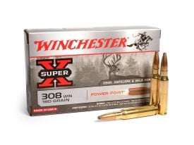 Winchester Super-X  .308  Win 180 Grain Power-Point Case X3086-CASE