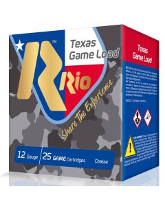RIO Top Game Texas Game Load High Velocity 12 Ga 2.75 1-1/4 oz 7.5 Shot