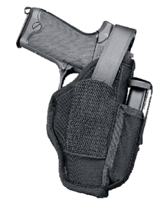 Uncle Mikes Sidekick Black Textured Laminate Hip Holster w/Mag Pouch for Pistol 70050