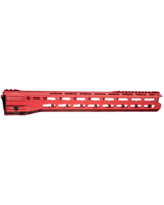 Strike Industries GRIDLOKLITE17RED GridLok Lite with Quick Rail Detach System 17L 1.57D MLOK Red Aluminum for AR15