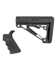 Hogue AR-15 Mil-Spec Collapsible Buttstock With Beavertail Pistol Grip (Black) 15056