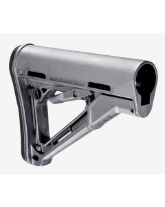 Magpul MAG310GRY CTR Carbine Stock Stealth Gray Synthetic for AR15 M16 M4 with MilSpec Tube (Tube Not Included)