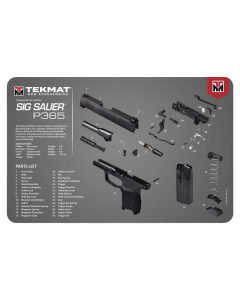 TekMat TEKR17SIG9365 Sig Sauer P365 Cleaning Mat Sig P365 Parts Diagram 11 x 17