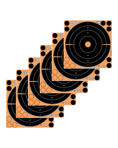 Allen Company EZ AIM Splash Reactive 8 Bullseye Targets  6 Pack (Black/Orange)