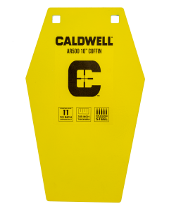 Caldwell AR500 10 Coffin Steel Target (Yellow)
