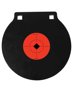 Birchwood Casey World of Targets 10 AR500 Steel Circle Gong Target (Black/Orange)