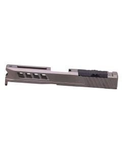 True Precision Stealth Grey RMR Cut Stripped Slide for Glock 19