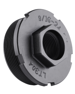 Dead Air Hub Direct Thread Mount 1/2-28 4140 HT Alloy Steel Black.