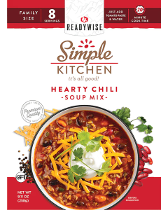 ReadyWise Simple Kitchen Hearty Chili 8 Servings 6 Pack