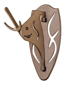Big Hooker Short Arm Brown Steel Wall Mount