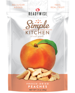 ReadyWise Simple Kitchen Freeze-Dried Peaches Pouch
