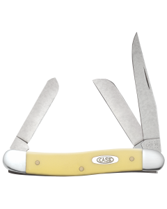 Case Yellow Synthetic Medium Stockman Knife 3 Blades