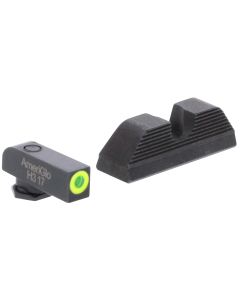 AmeriGlo Protector Glock Sight Set Green Tritium Front Black Rear