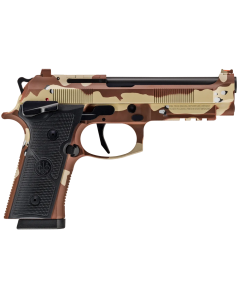 Beretta® - SPEC0730A18 - 92XI Combat 9mm Luger 4.7" Single Action Only 18+1 Chocolate Chip Camo Pistol
