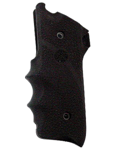 Hogue Black Rubber Grip with Finger Grooves for Ruger MK II III