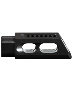 Yankee Hill Slant Muzzle Brake Black Steel 5/8-24 30 Caliber