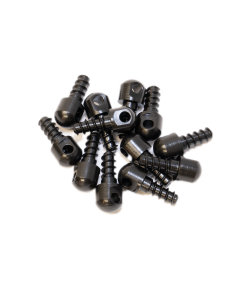 GrovTec US Black Wood Screw Swivel Studs 12-Pack 0.5 Inch