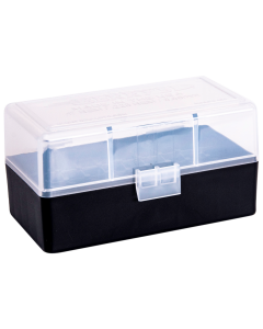 Berry's Ammo Box Clear Black Polypropylene 50rd