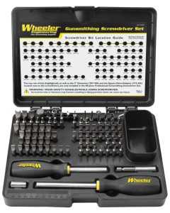 Wheeler Pro Gunsmithing Screwdriver Set Black 89 Pieces