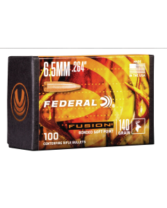 Federal Fusion 6.5mm 140gr Copper Soft Point Projectiles