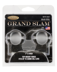 Weaver Mounts Grand Slam, Weav 49307 Grandslam Rings 1in Xhi Mat