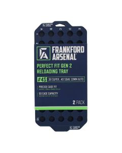 Frankford Arsenal Perfect Fit Gen 2 Reloading Tray - .38 Super/.40 S&W, 2-Pack, 50 Round