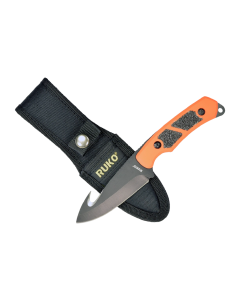 RYNOBLADE KNIVES® - RUK0105BZ-CS - 3.25" Fixed Gut Hook Plain Blaze Orange Knife