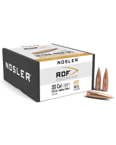 Nosler RDF 30 Caliber 175 Gr Hollow Point Boat Tail
