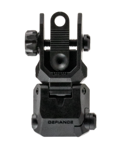 Kriss USA Defiance Rear Flip Up Black AR-15 Low Profile Steel