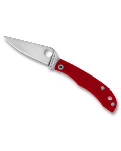 Spyderco Honeybee G-10 Folding Knife - 1.68" Blade, Red Handle, 12C27 Steel