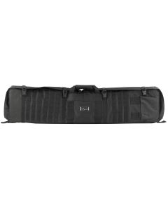 NcStar Deluxe Rifle Case & Shooting Mat - Black with MOLLE Webbing