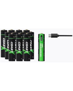 Zxaaa Rechargeable AAA Batteries 12-Pack - Long-Lasting Power