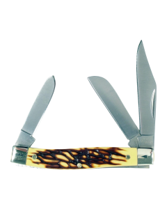 RYNOBLADE KNIVES® - RUK0072-CS - Classic 3.31" Folding Plain Deer Horn Knife