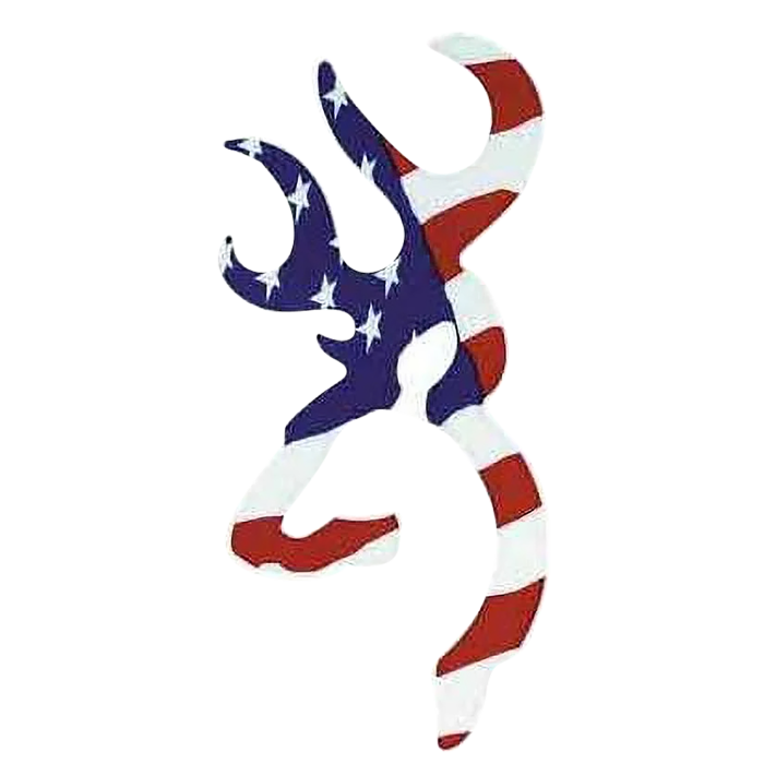 Browning Buckmark Decal Red/White/Blue 6 Vinyl Sticker
