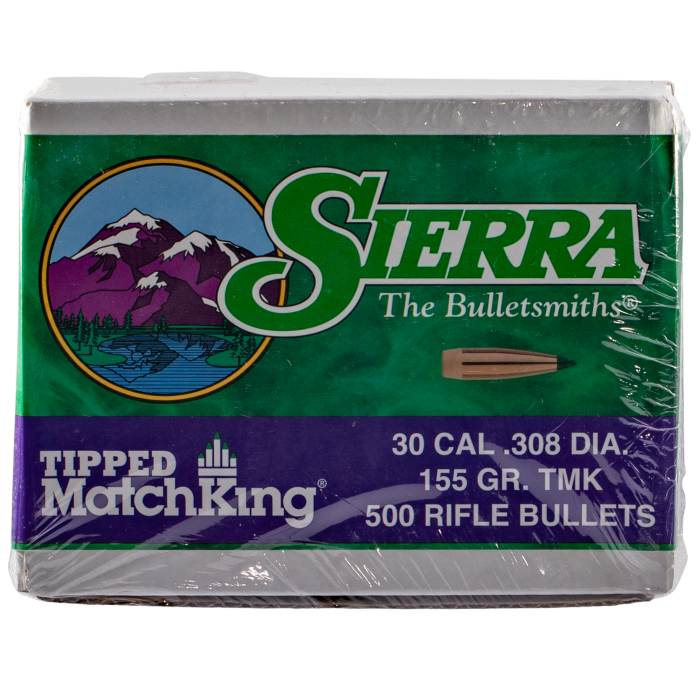 Sierra Tipped Matchking 30 Cal 155Gr Varmint Projectiles