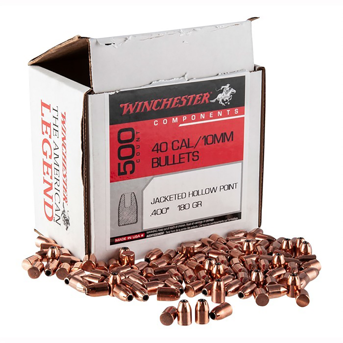 Winchester 40Sw 180Gr Jacketed Hollow Point Ammo 500 Box