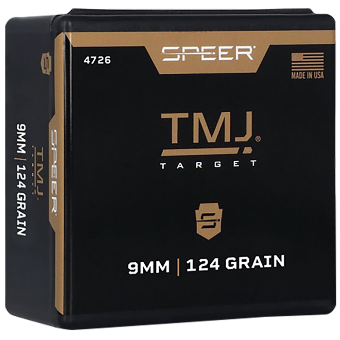 Speer Tmj Value Pack 9Mm 124Gr Target Projectiles 600Ct