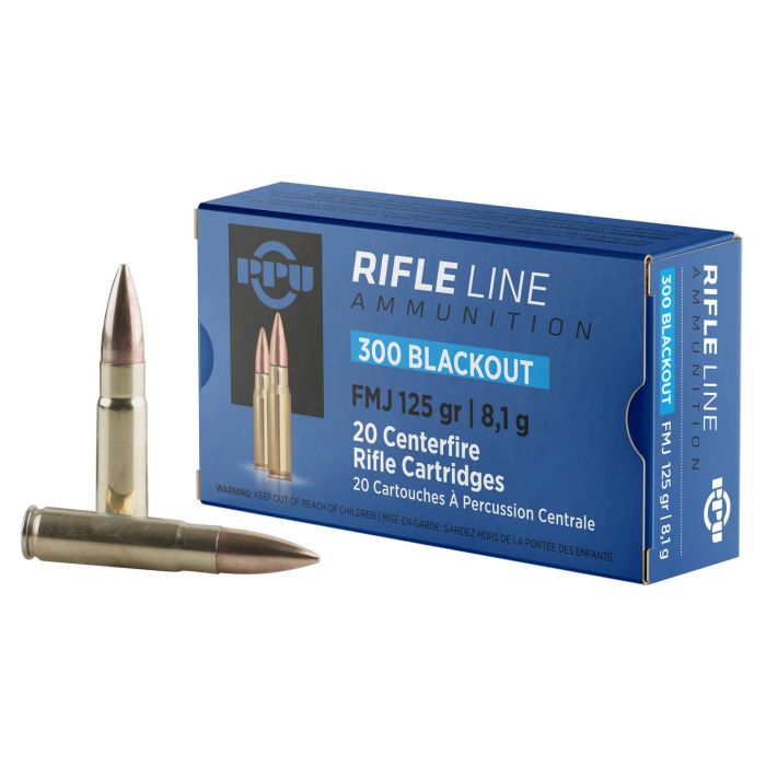 PP300BF PPU 300 AAC Blackout 125 GR FMJ 