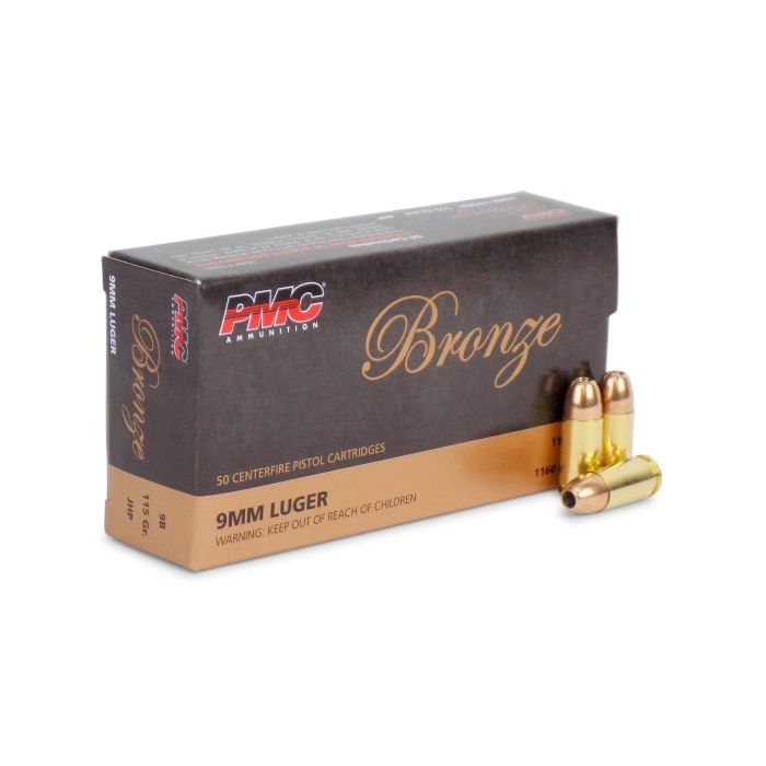9B PMC Bronze 9mm 115 Grain JHP