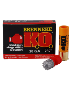Brenneke K.o. 20 Gauge 2.75 3/4 oz Slug SL202KO (Box)