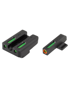 TruGlo TFX Pro Handgun Sights Black Tritium Fiber Optic